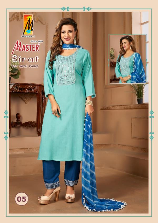 Master Sirat Fancy Kurti With Bottom Dupatta Collection